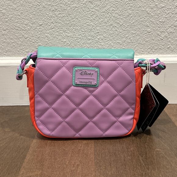 Loungefly Disney Ariel Color Block Handbag – NEW, The Little Mermaid Purse - Picture 3 of 6